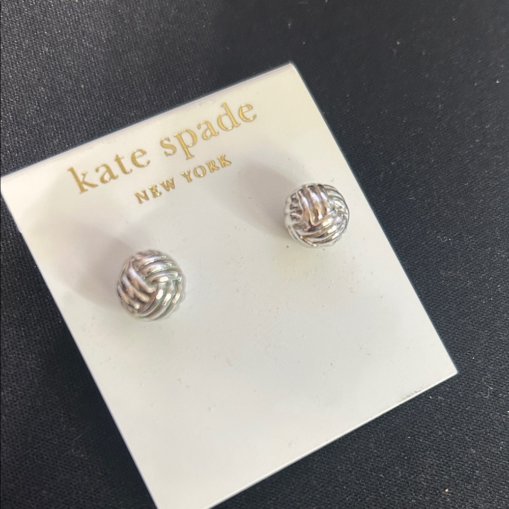 kate spade Silver Knot Earrings - Picture 2 of 3